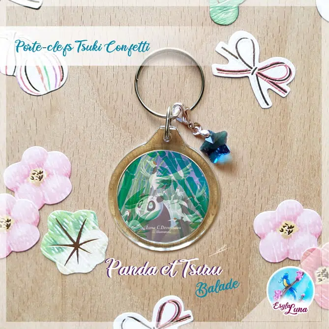 Panda et Tsuru la Balade Porte-clefs – Image 5