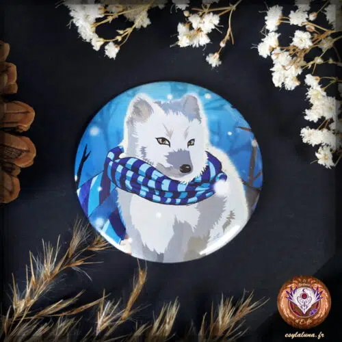 Renard d&rsquo;hiver Miroir de poche