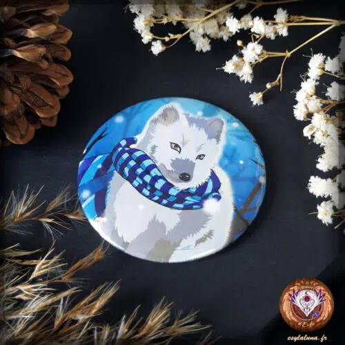 Renard d&rsquo;hiver Miroir de poche