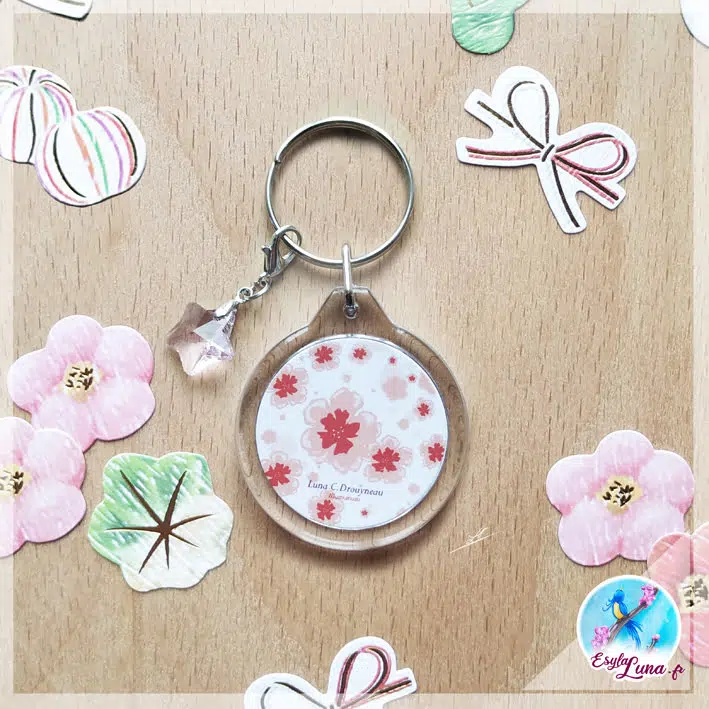 Carpe Koi Sakura Porte-clefs – Image 7