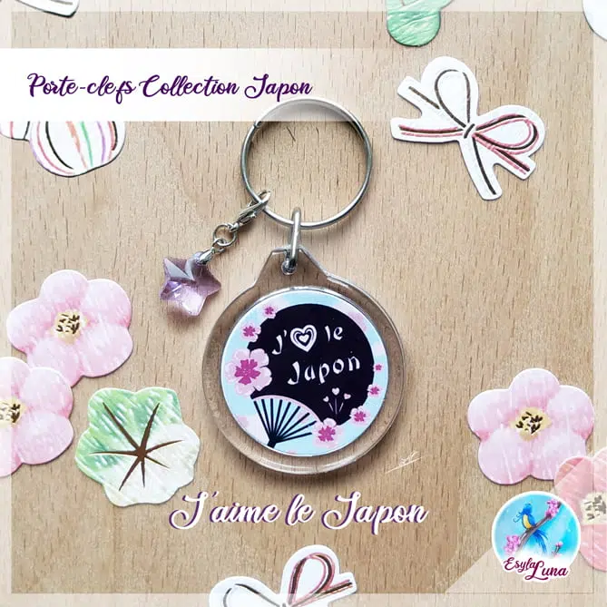 J'aime le Japon Porte-clefs – Image 4
