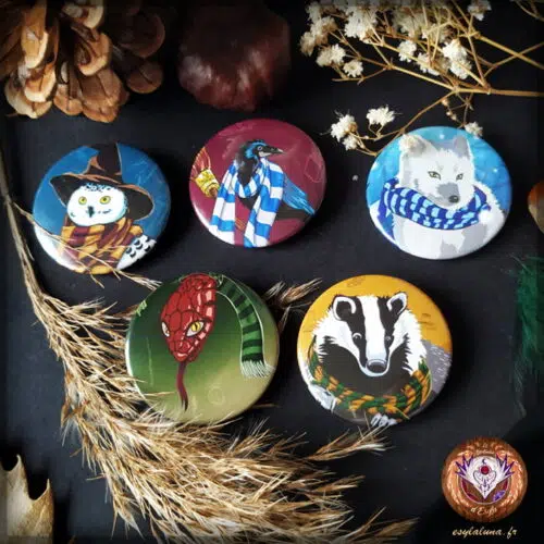 Animaux Magie Petits Badges
