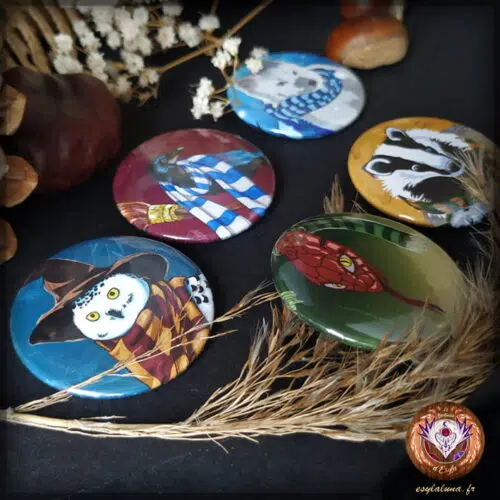 Animaux Magie Petits Badges
