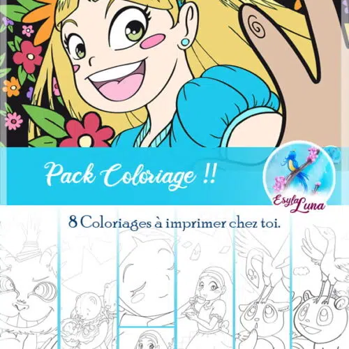 Pack 8 Coloriages à télécharger