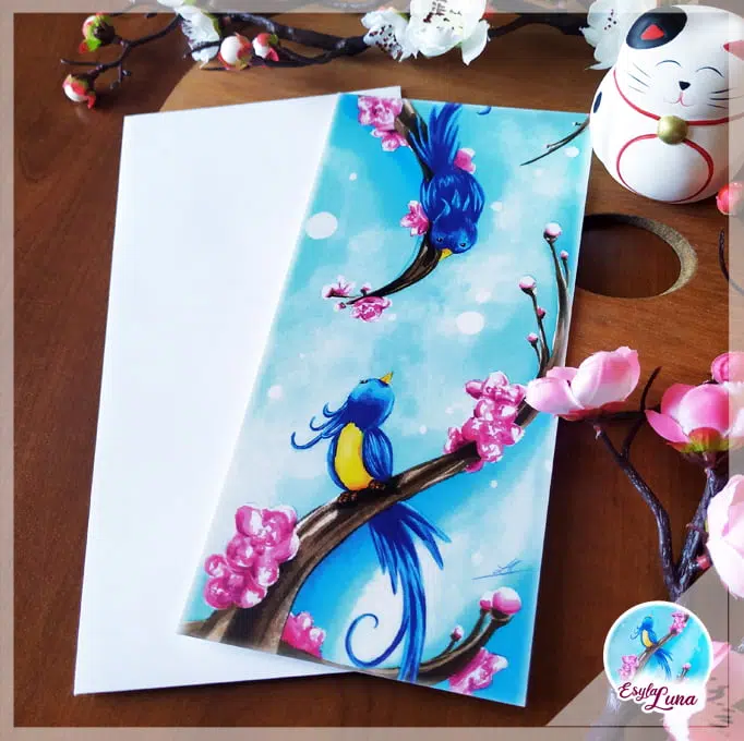 Oiseaux Bleus lot Cartes – Image 3