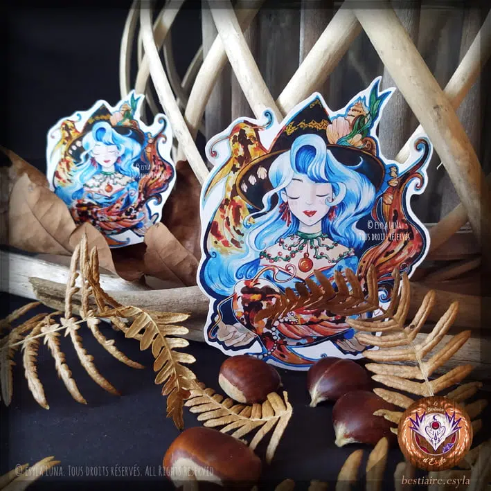 Sorcière de l'eau, Stickers