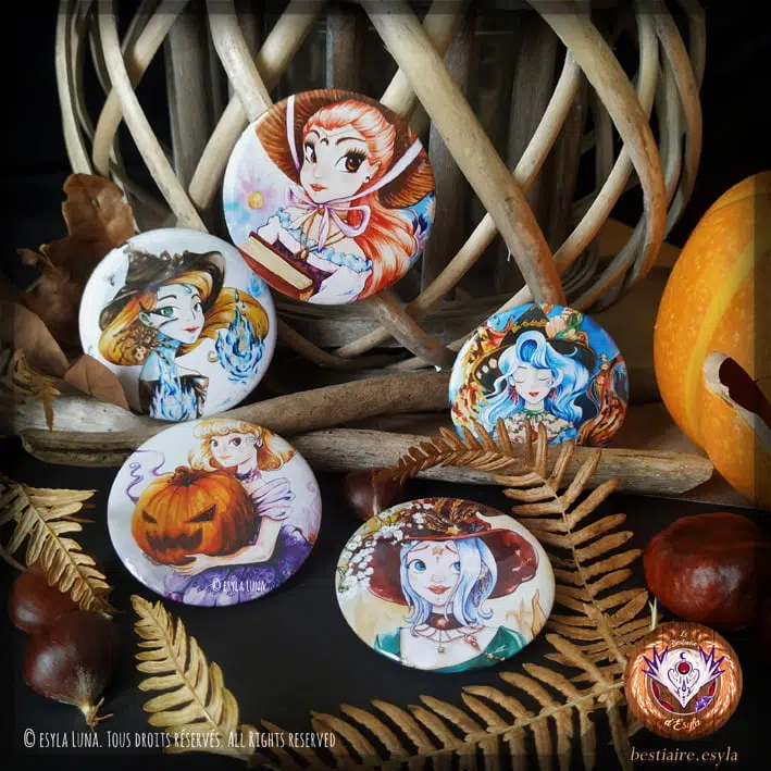 Sorcière de l'eau Noriya Badge/Magnet/Porte-clefs – Image 6