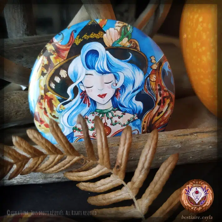 Sorcière de l'eau Noriya Badge/Magnet/Porte-clefs
