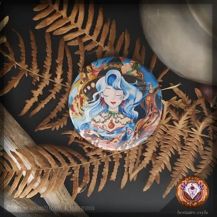 Sorcière de l'eau Noriya Badge/Magnet/Porte-clefs – Image 4