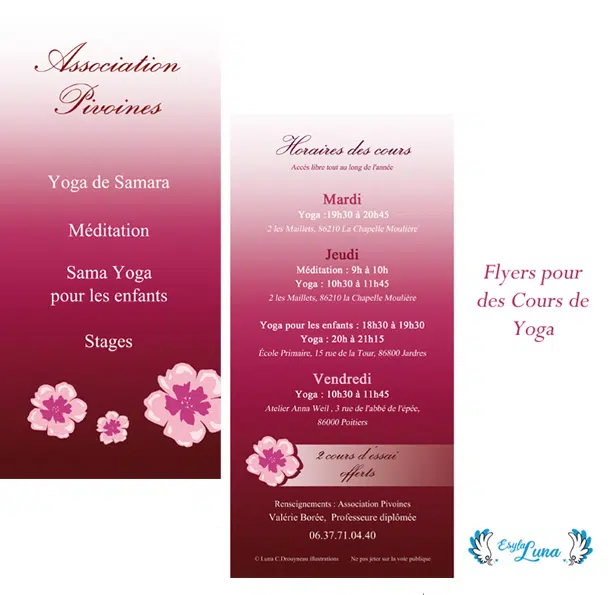 Com Yoga Flyers | Esyla Luna