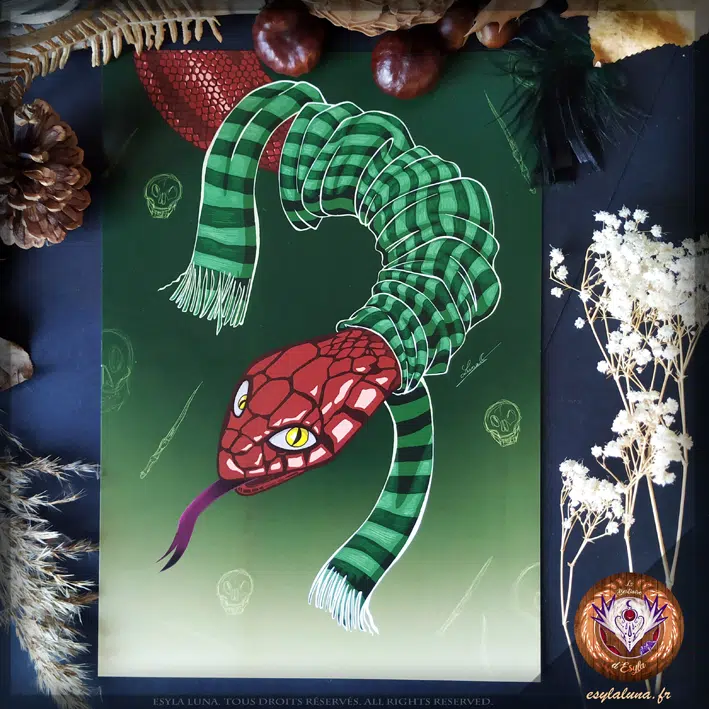 Serpent Frileux - Illustration Numérique