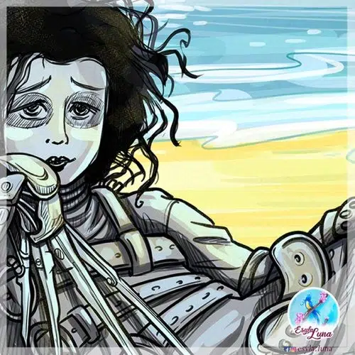 Sirène Gothique à la plage