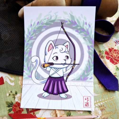 Kyudo Neko Chat Fille ou Garçon