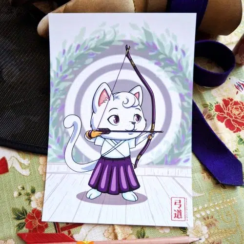Kyudo Neko Chat Fille ou Garçon