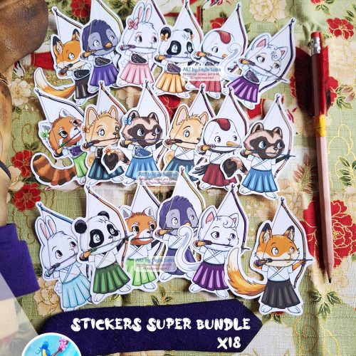 Lots Stickers Kyudo