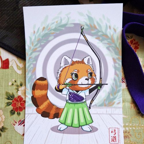 Kyudo Panda roux fille ou garçon